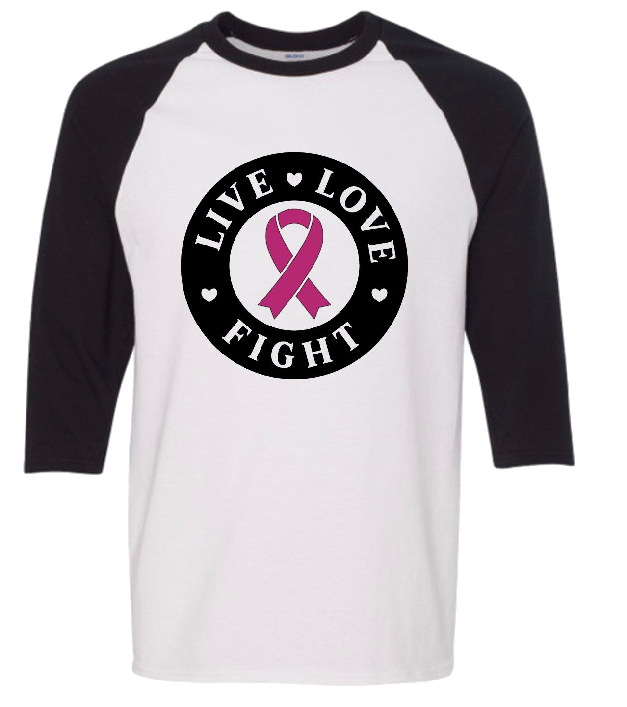 Customized Live. love. fight youth baseball T-shirt