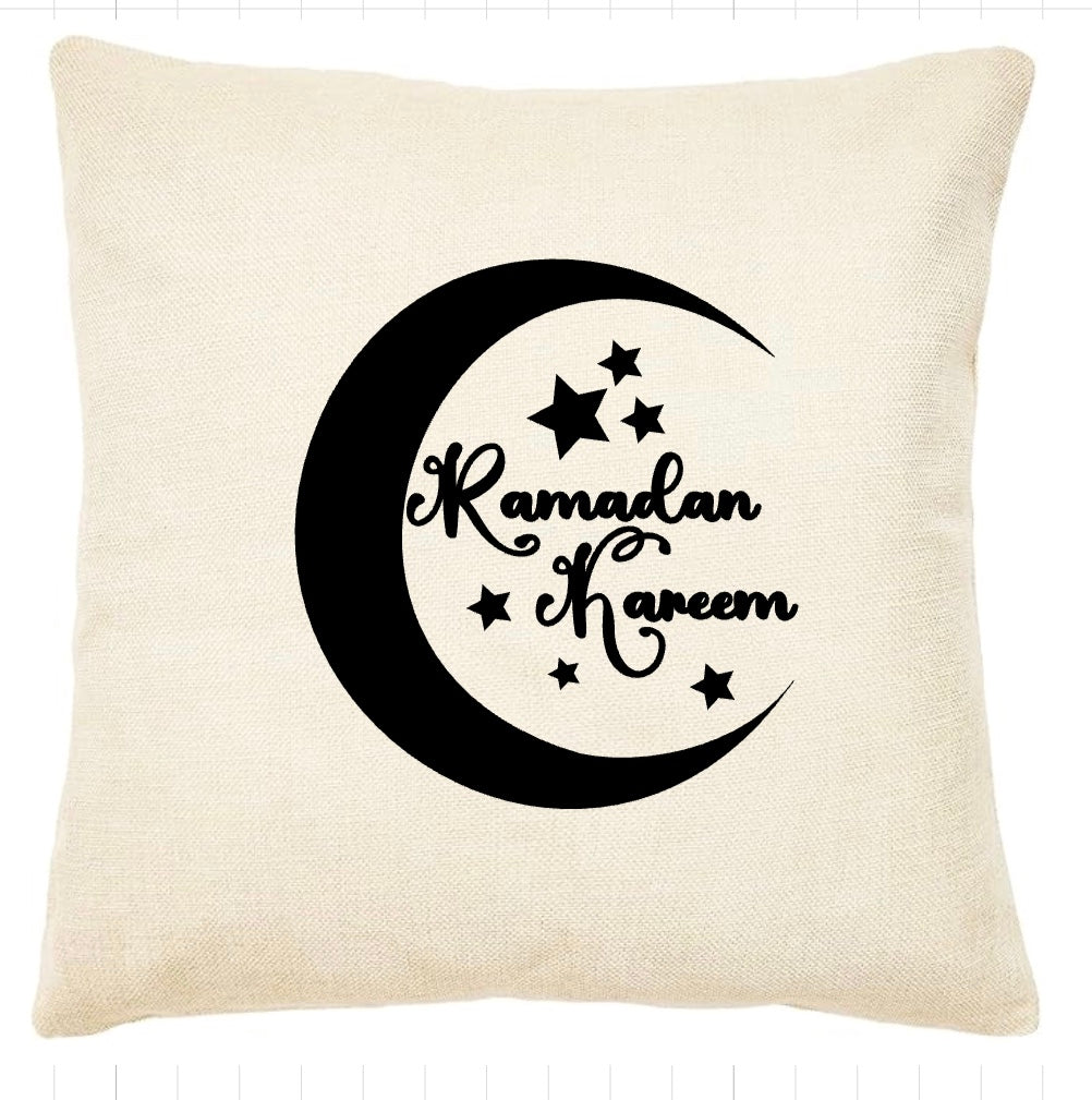 🌙 Ramadan Kareem Decorative Pillow – 43x43 cm | Festive Home Décor