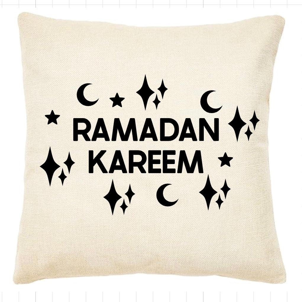 🌙 Ramadan Kareem Decorative Pillow – 43x43 cm | Festive Home Décor