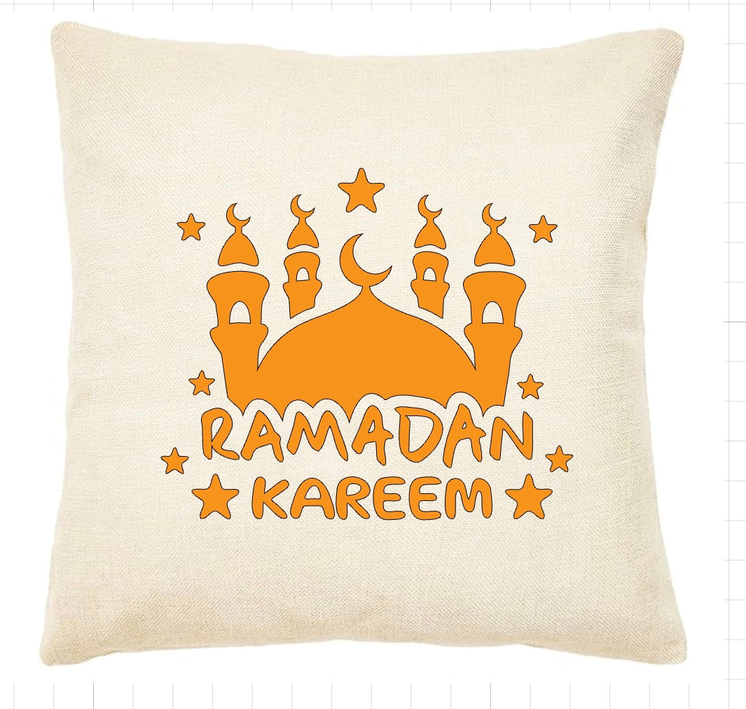 🌙 Ramadan Kareem Decorative Pillow – 43x43 cm | Festive Home Décor